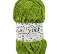 Cygnet Jellybaby Chunky Chenille Knitting Yarn (Lime Light 026)