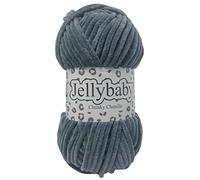 Cygnet Jellybaby Chunky Chenille Knitting Yarn (Smokey Grey 004)