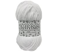 Cygnet Jellybaby Chunky Chenille Knitting Yarn (White 001)