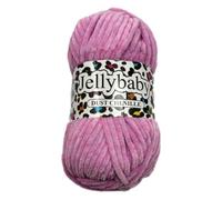Cygnet Jellybaby Dust Chenille 100g Chunky Knitting Yarn (3311 Powdered Sugar, 1Ball)