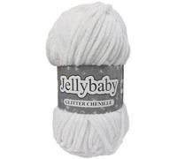 Cygnet JELLYBABY Glitter Chenille Chunky Knitting Crochet/Yarn - 100g Ball (Cool Diamond - 013)