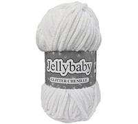 Cygnet Jellybaby Glitter Chenille Chunky Knitting Yarn (Cool Diamond 013)