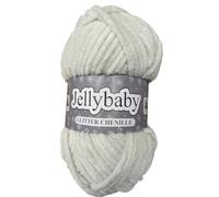 Cygnet Jellybaby Glitter Chenille Chunky Knitting Yarn (Cream Soda 073)