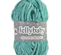 Cygnet Jellybaby Glitter Chenille Chunky Knitting Yarn (Spring Green 022)
