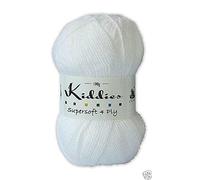 Cygnet Kiddies Supersoft 4 Ply Acrylic Yarn/Wool 100g - 208 White