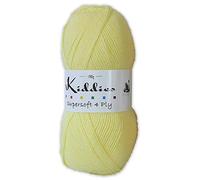 Cygnet Kiddies Supersoft 4 Ply Acrylic Yarn / Wool 100g - 366 LEMON
