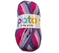 Cygnet Pato Baby Prints Double Knitting Yarn 100g Ball Shade 7744 Raspberry Ripple