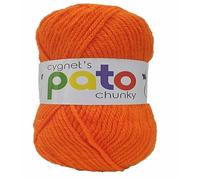 Cygnet Pato Chunky 100g Acrylic Yarn (Orange 879)