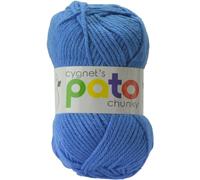 Cygnet Pato Chunky Yarn - Kniting Wool - 5 Balls X 100g - Pato Chunky - Saxe 884
