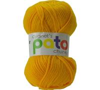 Cygnet Pato Chunky Yarn - Kniting Wool - - 5 Balls X 100g SAHDE Pato Chunky - Yellow 878
