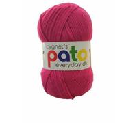 Cygnet Pato DK - Packs of 10 - Knitting Yarn/Wool - 100g Double Knit Ball - 48 Shades (10 x Cerise - 946)