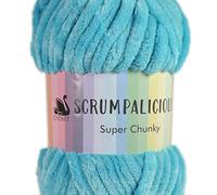Cygnet Scrumpalicious Super Chunky Chenille Yarn (Aquatic 7007)