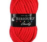 Cygnet SERIOUSLY CHUNKY Knitting Acrylic Yarn / Wool 100g - 1206 Bright Red