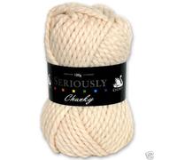Cygnet SERIOUSLY CHUNKY Knitting Acrylic Yarn / Wool 100g - 288 Cream