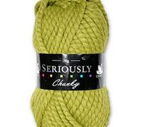 Cygnet SERIOUSLY CHUNKY Knitting Acrylic Yarn / Wool 100g - 3877 Meadow Green