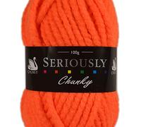 Cygnet Seriously Chunky Knitting Yarn - Shade 6632 Neon Orange