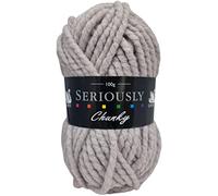 Cygnet Seriously Chunky Knitting Yarn/Wool - 100g Ball - 64 Shades (Light Grey - 195)