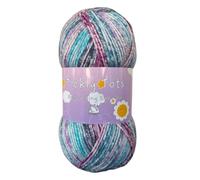 Cygnet Tickly Tots DK 100g - Self-Striping Acrylic Knitting Yarn (On Cloud Fine 7666)
