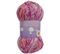 Cygnet Tickly Tots DK 100g - Self-Striping Acrylic Knitting Yarn (Pinking of You 7555)