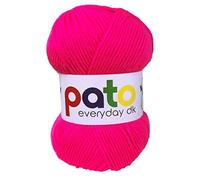 Cygnet Yarn Pato Dk Double Knitting Yarn 5x100g Neon Pink 974