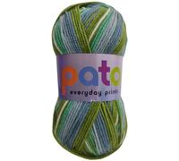 Cygnet Yarns DK Acrylic Prints Yarn, 100% Acrylic, 4.00mm Needles, 100g Balls, 290m Length per Ball, Brightly Striped Colorway (Meadow 691)