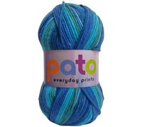 Cygnet Yarns DK Acrylic Prints Yarn, 100% Acrylic, 4.00mm Needles, 100g Balls, 290m Length per Ball, Brightly Striped Colorway (Soldier 696)