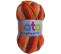 Cygnet Yarns DK Acrylic Prints Yarn, 100% Acrylic, 4.00mm Needles, 100g Balls, 290m Length per Ball, Brightly Striped Colorway (Hopscotch 695)