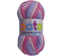 Cygnet Yarns DK Acrylic Prints Yarn, 100% Acrylic, 4.00mm Needles, 100g Balls, 290m Length per Ball, Brightly Striped Colorway (Fairytale 693)