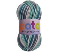 Cygnet Yarns DK Acrylic Prints Yarn, 100% Acrylic, 4.00mm Needles, 100g Balls, 290m Length per Ball, Brightly Striped Colorway (Seaside 697)