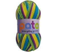 Cygnet Yarns DK Acrylic Prints Yarn, 100% Acrylic, 4.00mm Needles, 100g Balls, 290m Length per Ball, Brightly Striped Colorway (Ballet 699)