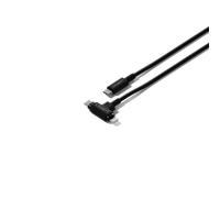 Cygnett 1m USB-C to USB-A Braided Cable - Right Angle - Black