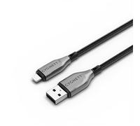 Cygnett Armoured Lightning To USB-A Cable - Black 2m