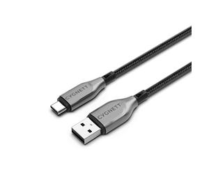 Cygnett Armoured USB-C to USB-A (USB 2.0) Cable 60W Fast Charging (50cm, Black)
