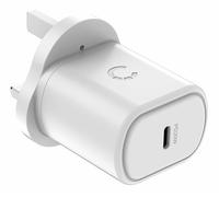 Cygnett PowerPlus 20W USB-C PD Wall Charger UK - White -