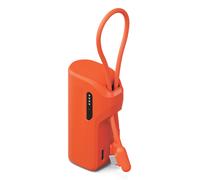 Thumboost 5K Power Bank with semi-integrated USB-C Silicone Cable - Active Sunrise