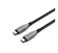 Cygnett Gepanzertes USB-C auf USB-C 60W Schnellladekabel USB 2.0 (50cm, Schwarz)