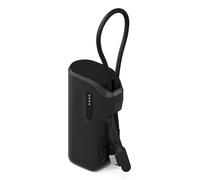 Cygnett Power Bank Thumboost 5K CY5356PBCHE – 5000 mAh, semi-integrated USB-C silicone cable – Black
