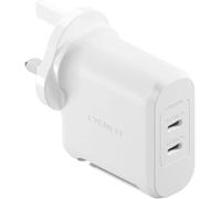 Cygnett PowerMaxx 70W Dual Port GaN Wall Charger - White UK