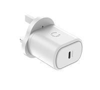 Cygnett PowerPlus 20W USB-C PD Wall Charger UK - White -