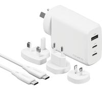 Cygnett Voyager 67w Multiport GaN Travel Wall Charger - White, White