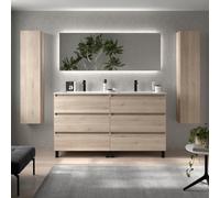 Cygnus bath Bequia 3C Vanity Unit 160Cm Natural Vilna Basin Solid Surface