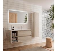 Cygnus bath Bequia Plus Vanity Unit 100Cm Natural Basin Ceramic Right Tap 2H