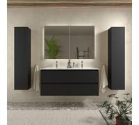 Cygnus bath Bequia Vanity Unit 120Cm Matt Black Basin Ceramic