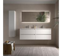 Cygnus bath Bequia Vanity Unit 160Cm Matt White Vilna Basin Solid Surface