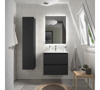 Cygnus bath Bequia Vanity Unit 60Cm Matt Black Basin Ceramic