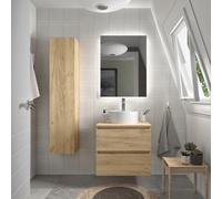 Cygnus bath Bequia Vanity Unit 70Cm Oak (Without Basin)