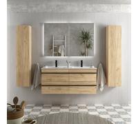 Cygnus bath Born Vanity Unit 120Cm Oak Basin Ceramic