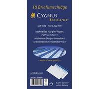 Cygnus Excellence 30002390 H 'frei Envelopes and Elephant Skin ENVELOPES Envelope DL HK 100 g White