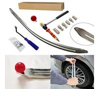CYGOODS Car Auto Car Dent Removal Fender Damage Repair Puller Lifter Big Curved Rod Crowbar Tools Hook Rods Kit