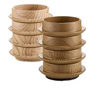 CYH 8 Pcs Felt Cups 45mm Round Furniture Felt Castors Non Slip Floor Pads Protector for Chair Legs, Protect Wood Laminate, Wooden, Tile & Lino Floors from Scratches